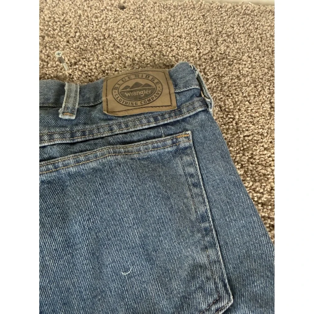 Wrangler Blue Ridge Mens Straight Leg Jeans Blue Denim 36x30 1035BRCAS
